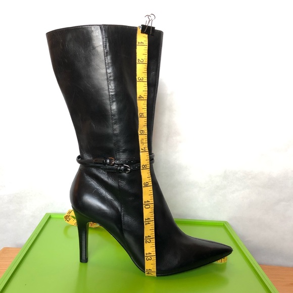 SALE Enzo Angiolini black zip heeled boots - Picture 9 of 9